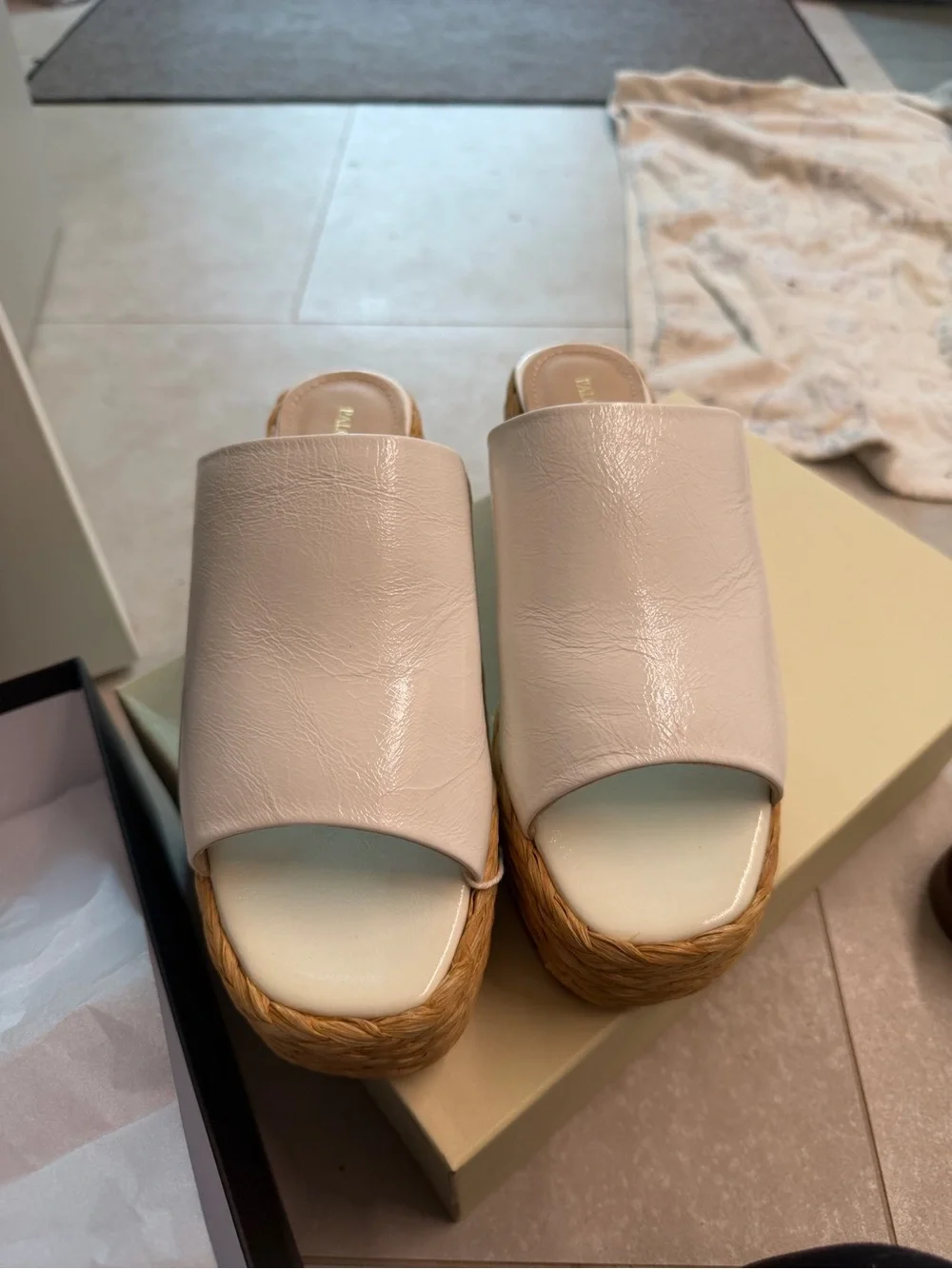 Paloma Barcelo Leather Espadrilles